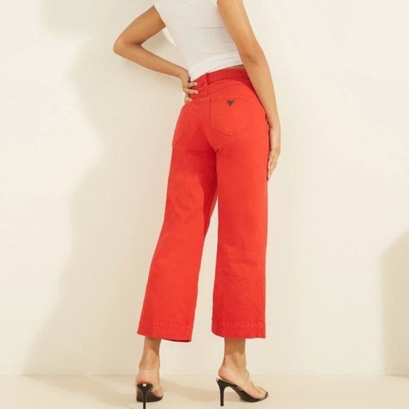 GUESS Women's Cropped Straight-Leg Jeans - Picture 5 of 15